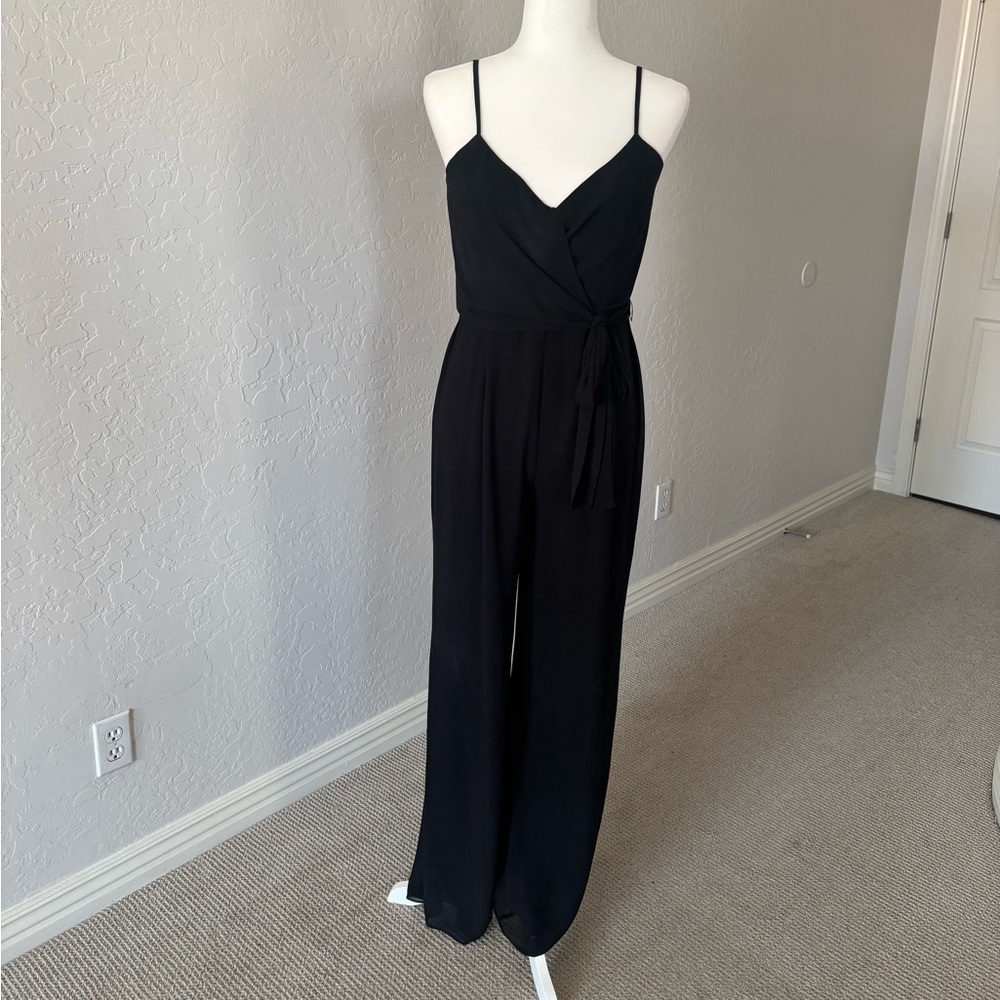 Michael Kors Black Wrap Jumpsuit Sz S